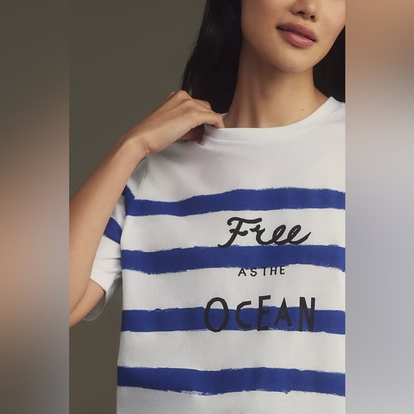 NWT Scotch & Soda Breton Striped Tee - Picture 2 of 4